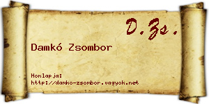 Damkó Zsombor névjegykártya